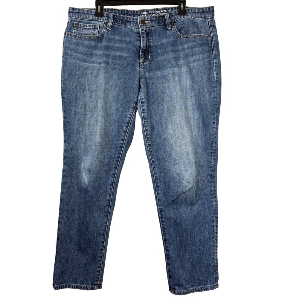 GAP Women's Sexy Boyfriend Fit Jeans, Dark Indigo, Size 14